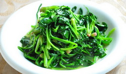 清炒菠菜的做法
