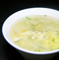 鸡蛋土豆片汤的做法