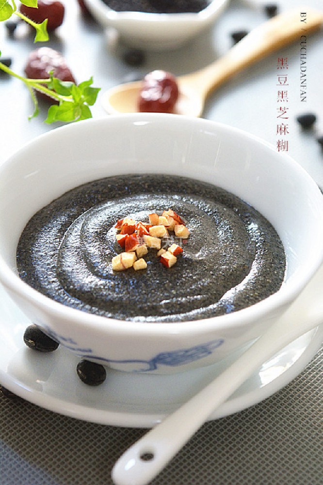 黑豆黑芝麻糊的做法