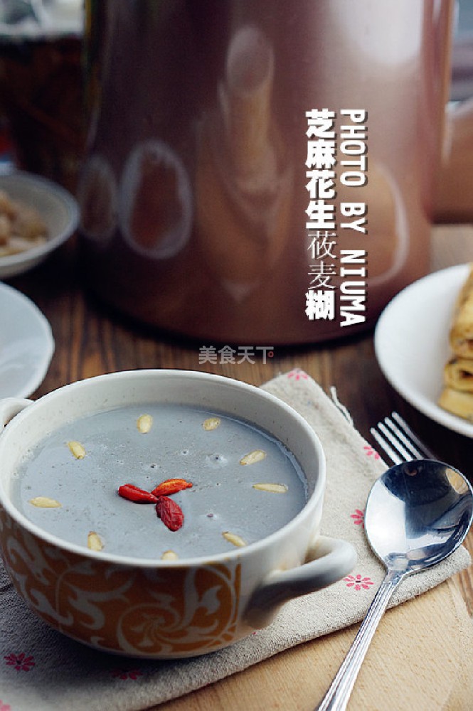 花生芝麻莜麦糊的做法